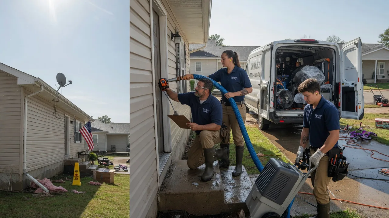 Ceiling Water Damage Restoration in Rittman, OH near me